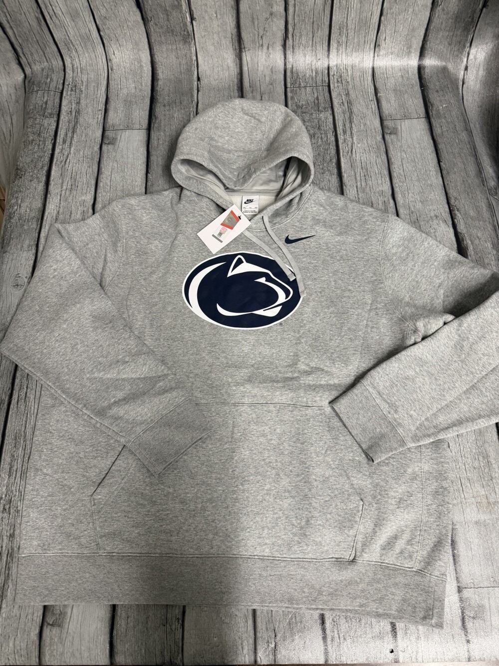 NWT Men’s Nike Penn State Nittany Lions Primetime Club Fleece Hoodie XXL Grey